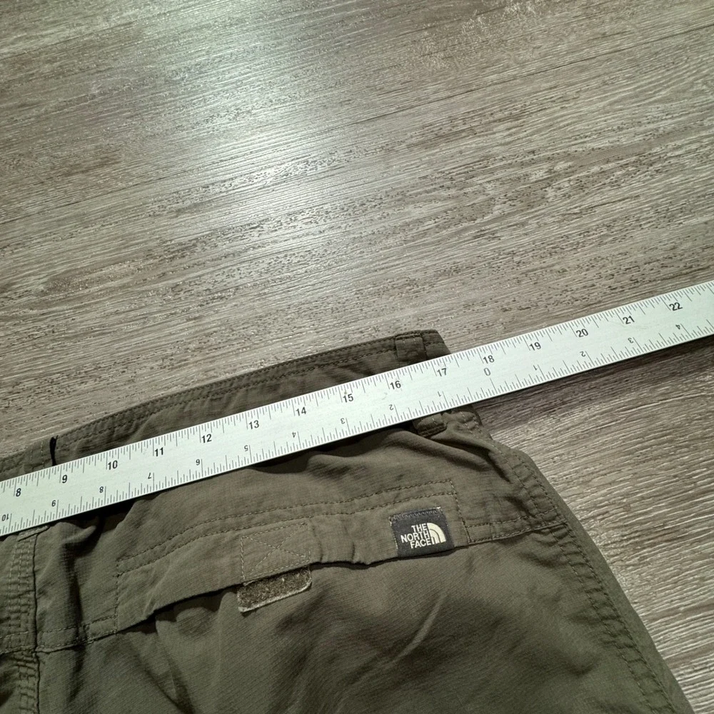 The North Face Convertible Pants Mens 34 Green Nylon Hiking Paramount Peak 34x32